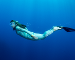 Tomoka Artur Kade Miho Tsuruoka Tavolara Sardinia SEABOB Freediving Underwater Artur kade Participate ©® 2016